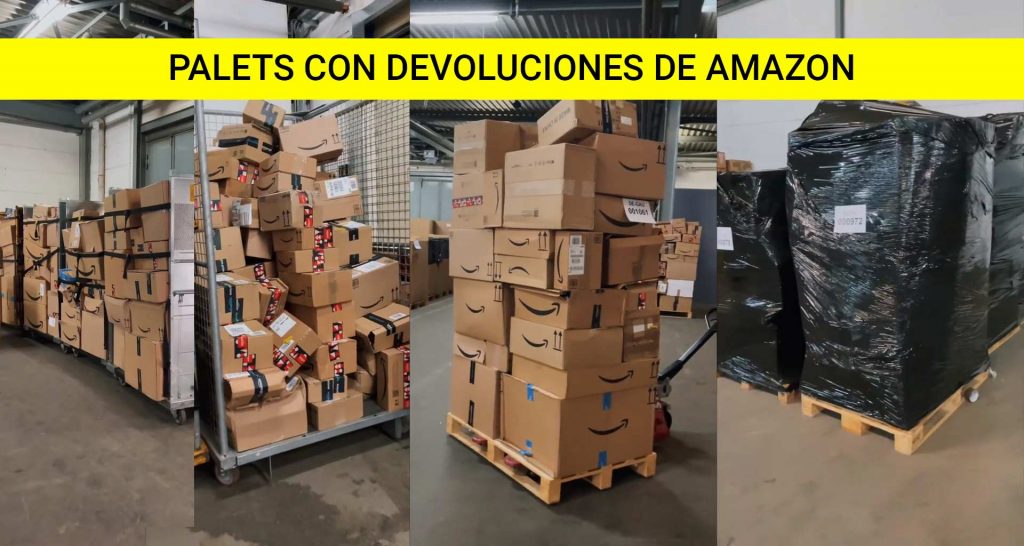 Palets con devoluciones de Amazon