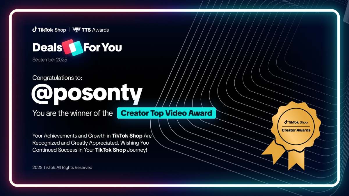 Premio TikTok Shop Top Creator Posonty