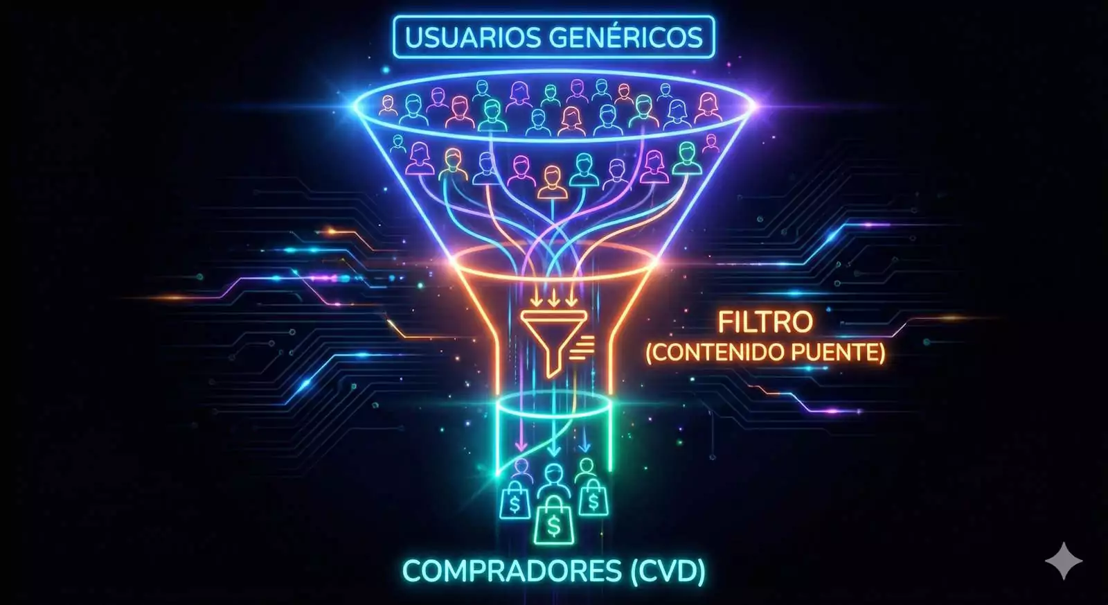 Embudo para conseguir 1500 seguidores cualificados