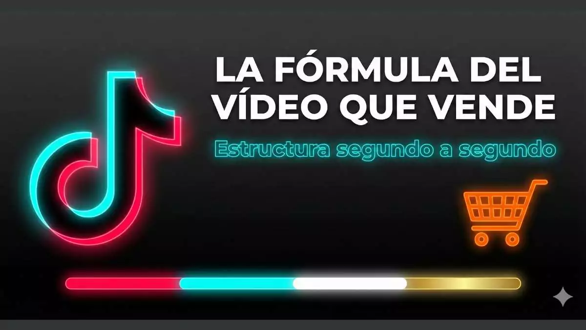 Fórmula del vídeo que vende en TikTok Shop estructura segundo a segundo método CVD Posonty