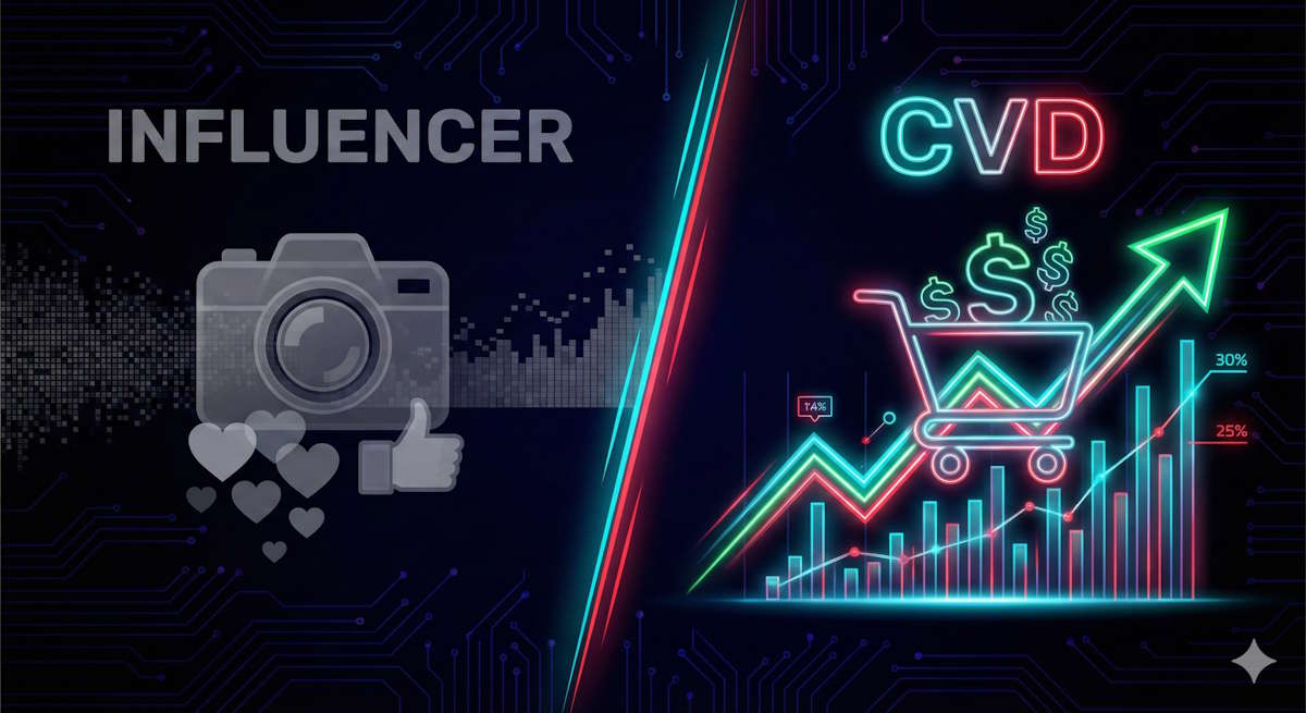 Diferencia Influencer vs Creador CVD ventas