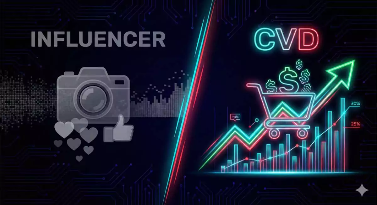 Diferencia Influencer vs Creador CVD ventas