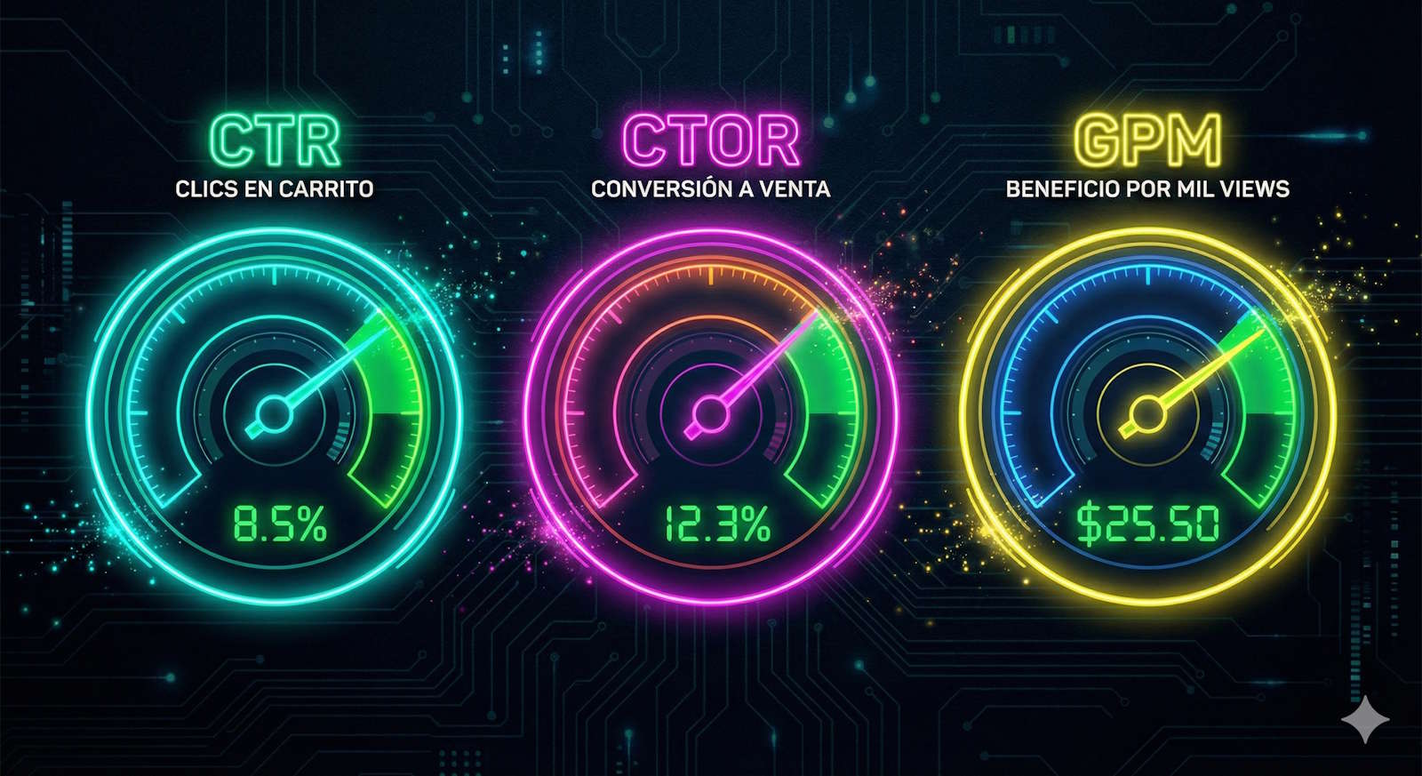 Metricas clave CTR CTOR GPM