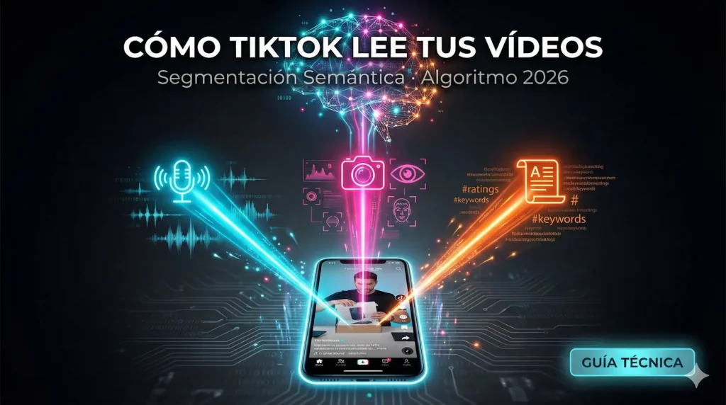 Cómo el Algoritmo de TikTok Entiende Tus Vídeos: Segmentación Semántica para Creadores (Guía Técnica 2026)