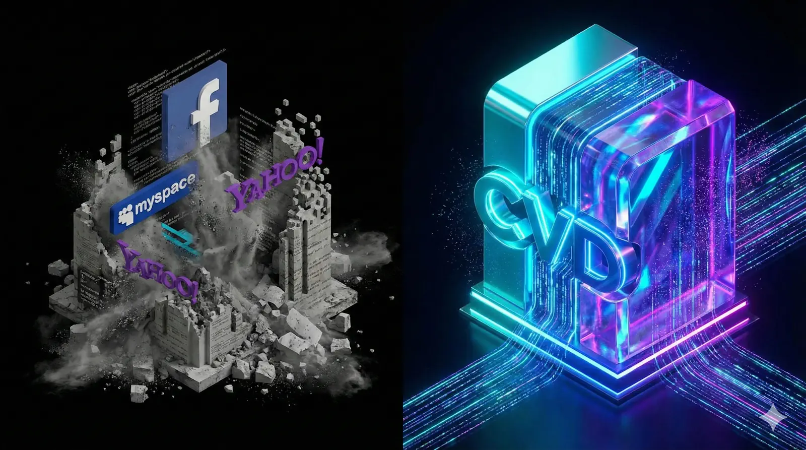 Infografía comparativa: Nichos Tradicionales penalizados vs Ecosistema CVD aprobado por Google