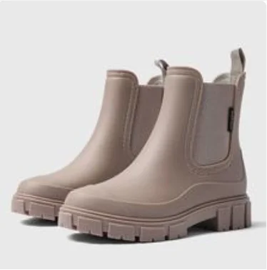 Botas de lluvia para mujeres a la moda, impermeables